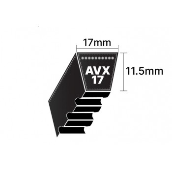 BELT AVX17X1175LA WIDTH 17 mm HEIGHT 11.5 mm LENGHT 1175 mm